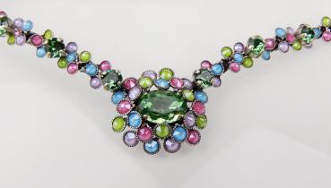 Caviar Treasure Halskette Pastel Multi groß von Konplott